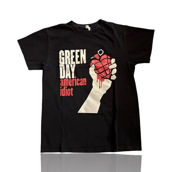 Green Day American Idiot T-Shirt Black Unisex M: Official Tour Tee: Punk Music - Picture 1 of 3